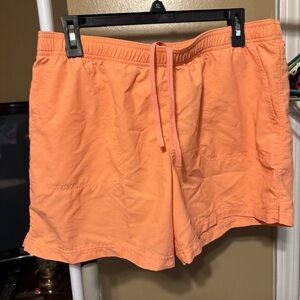 Columbia Orange Athletic Shorts Lightweight Quick-Drying